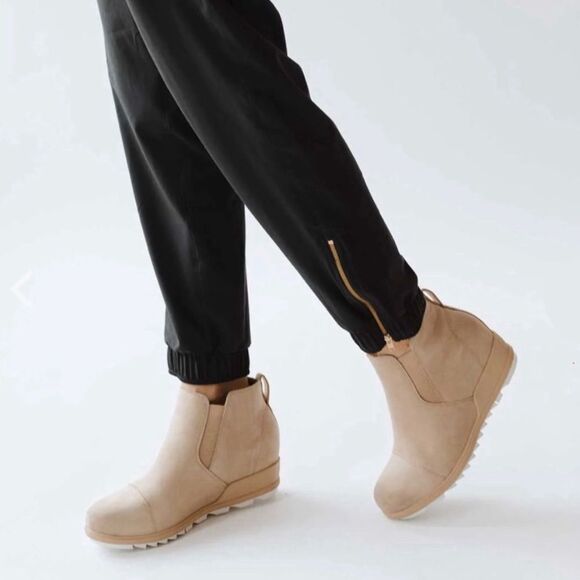 Albion Cap Sleeve Jumpsuit Black Elastic Waist One Piece Size Small Zip Ankle - Picture 10 of 15